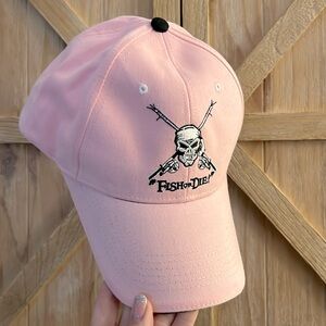 ❤️3/25 Fish or Die Pink Ladies Cap Beach, Lake, Swim, Boating, Fishing, Vacation